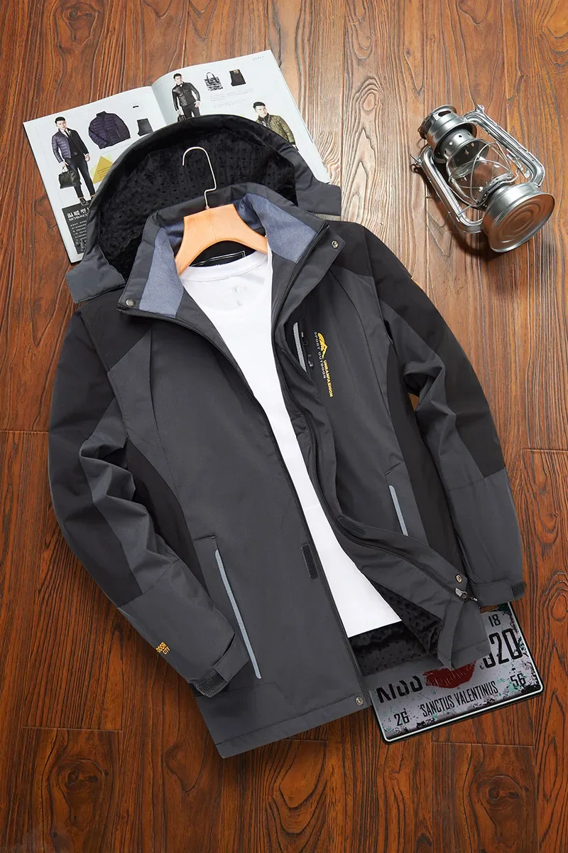 الشتاء سترة الرجال مصدات الرياح زائد سميكة الدافئة يندبروف الفراء معاطف الذكور العسكرية مقنعين Anorak جاكيتات الرجال جواكت شتوية