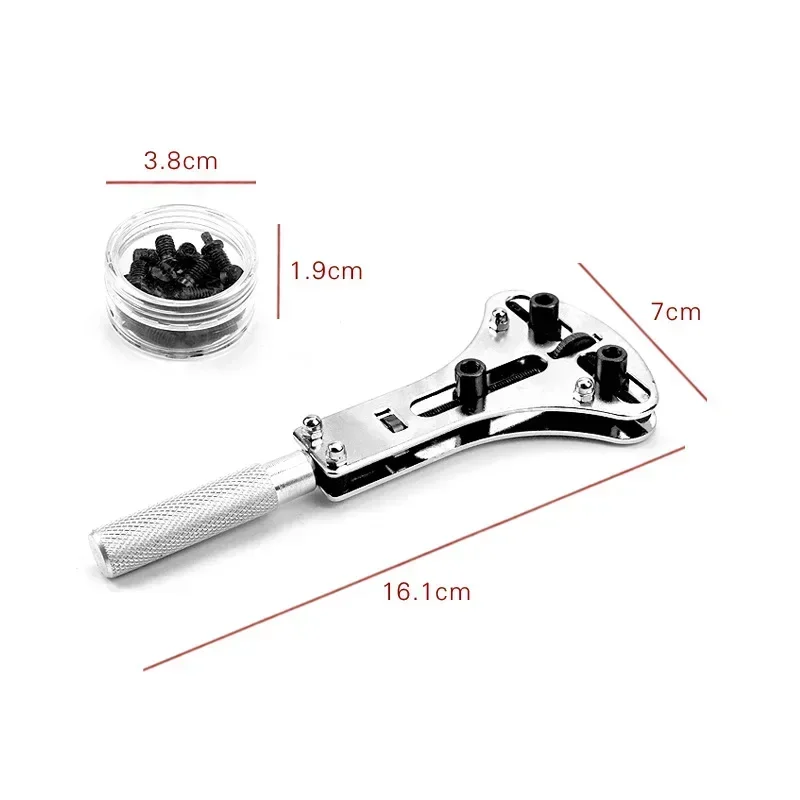 Watch Repair Tool Waterproof Screw Adjustable Back Case Opener Wrench Remover Watch Battery Remover Press Closer Remover Wrench