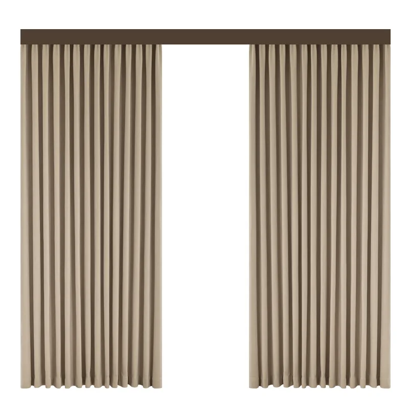 

French cream curtains, bedroom, high-end living room, balcony, versatile and anti-hook silk