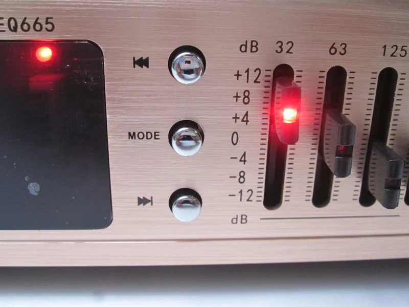 Цифровой HD Стерео предусилитель с пультом дистанционного управления, USB Bluetooth сценический эквалайзер, два 10-сегмента, Поддержка WAV/WMA/APE/MP3 FM