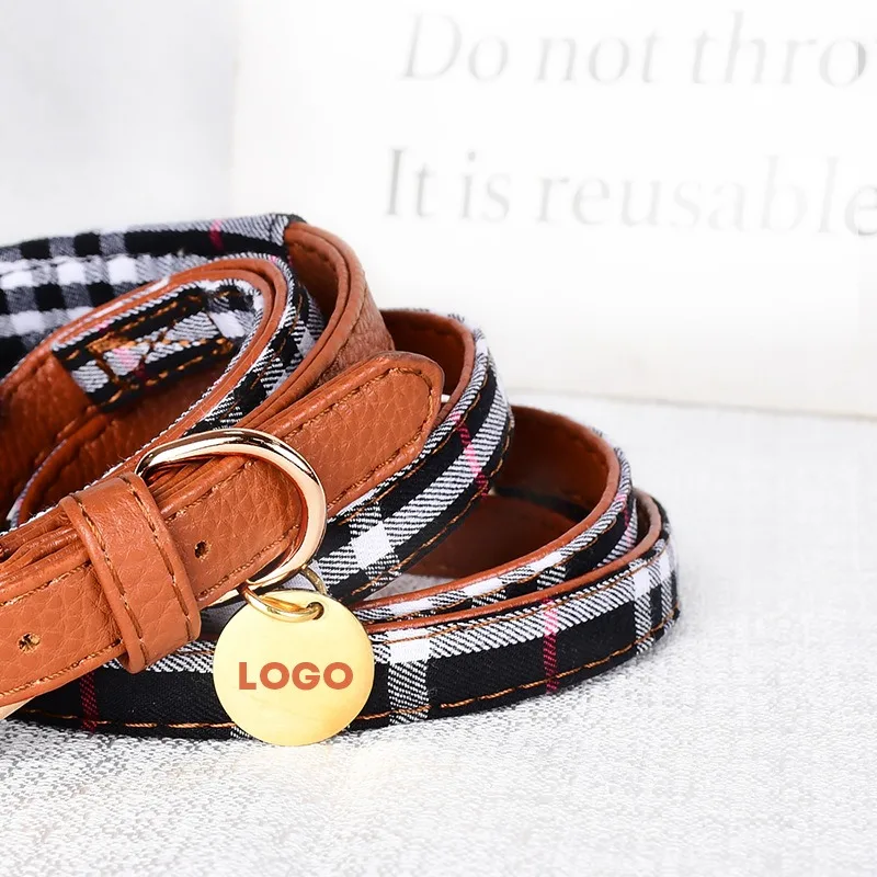 Loudik's جديد منقوشة الحيوانات الأليفة مثلث وشاح الكلب وشاح طوق المقود مجموعة المتوسطة والصغيرة الكلب مستلزمات الحيوانات الأليفة الملحقات #6