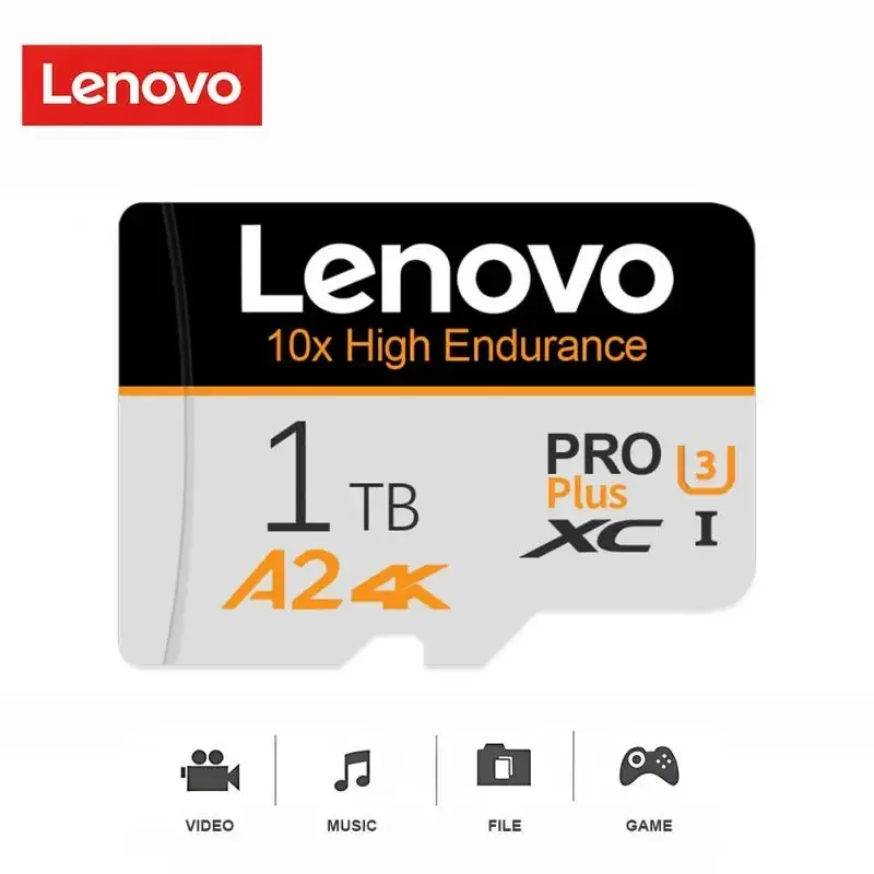 Lenovo High Speed Micro TF SD Card 512GB 256GB 128GB TF Flash Memory Card Driving Recorder Camera cartão De Memória 1TB 2TB