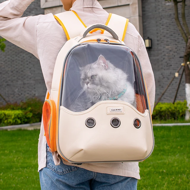 Window Cat Backpack Space Carrier for Cat Transport Bag Breathable Travel Transparent Backpack with Tape Cat Pet Carrier AliExpress