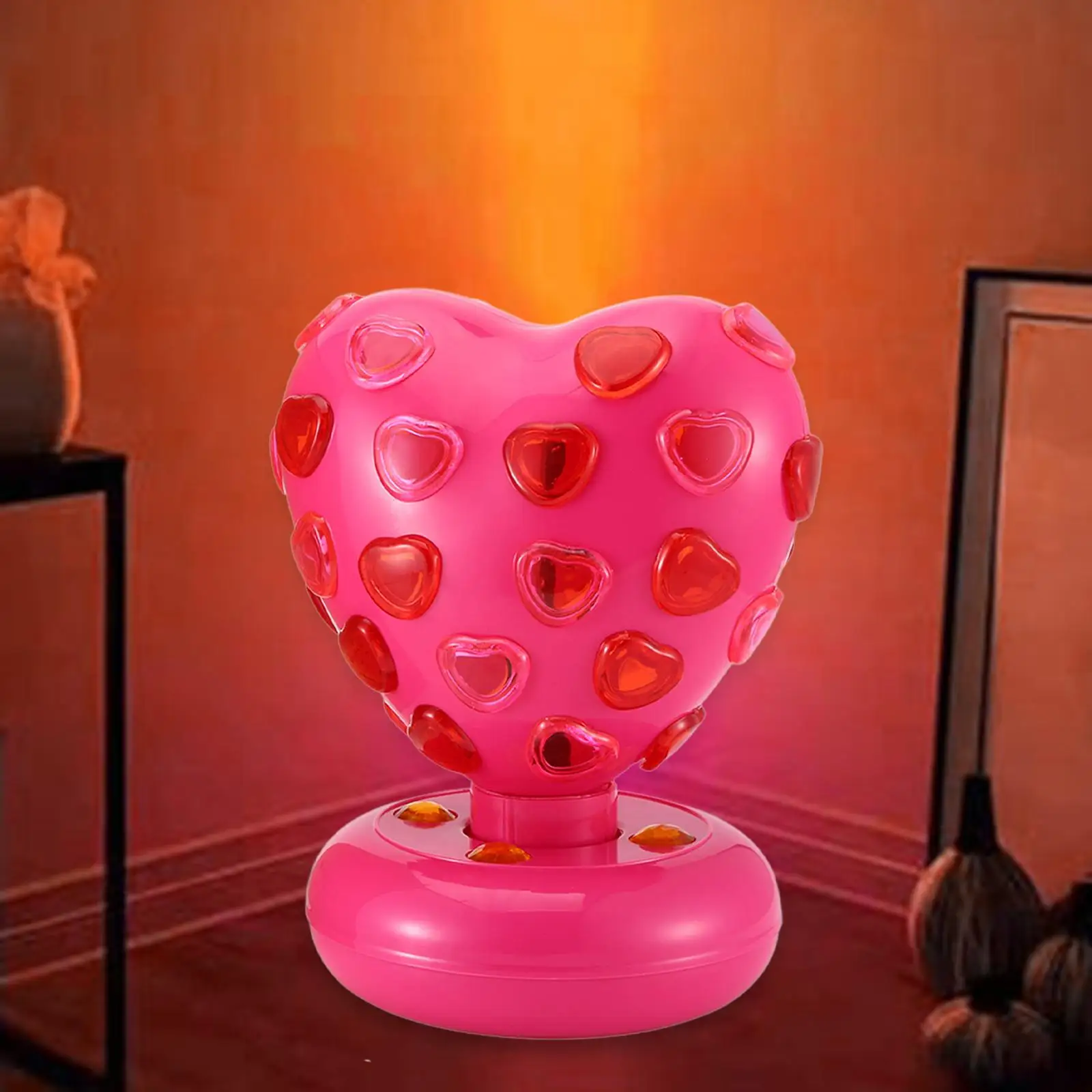 

LED Heart Light Decorative Tavle Ornament Luminous Heart Shaped White Lighting USB Powered for Indoor Bedroom Dorm Birthday