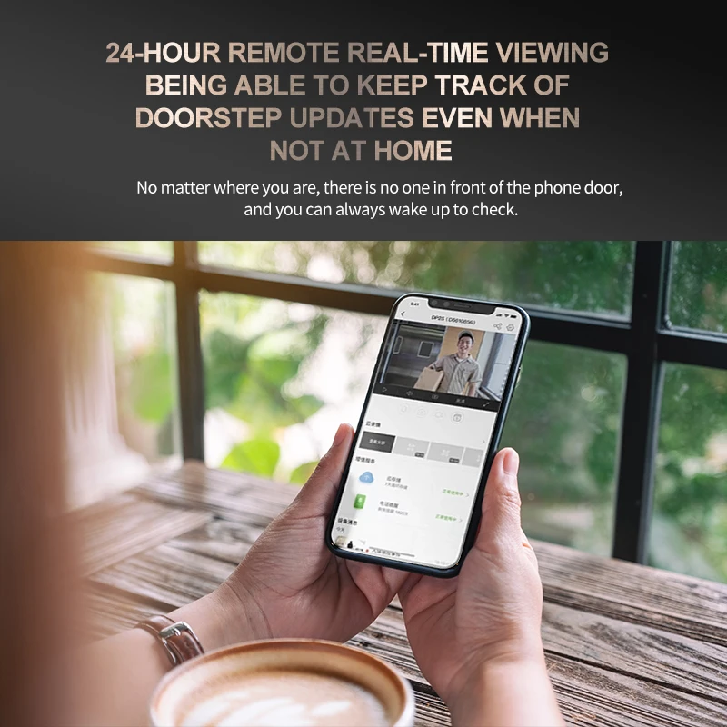 Intercomunicador de vídeo remoto inteligente tuya, protección de seguridad, WiFi, 8000mah, timbre de puerta, cámara HD
