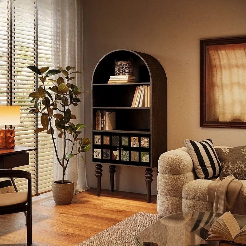 

Retro style solid wood display bookcase, living room, dining room, locker, entrance cabinet, decorative cabinet, wine cabinet