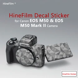 Hinefilm Skin do aparatu Canon M50 Naklejka na aparat Canon EOS M50 Mark II Naklejka M50II Naklejka Skin Warp Cover Film M50 II