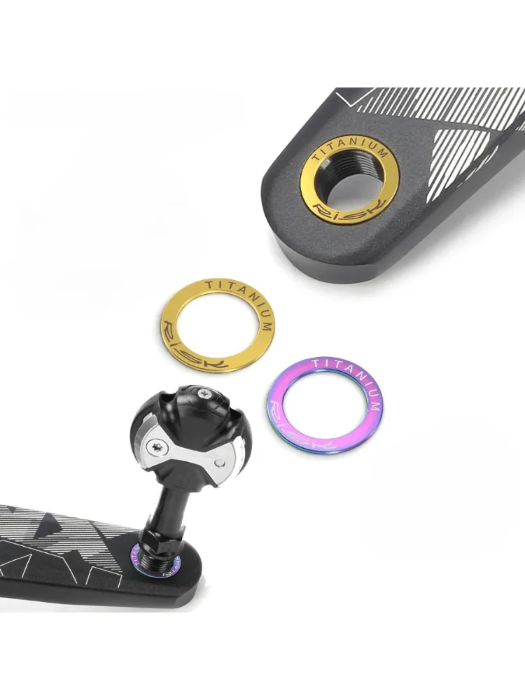 AliExpress 2PCS Bike Titanium Pedal Washer Spacer Gasket for Mountain Bike Road Bicycle Crank Protection O Ring