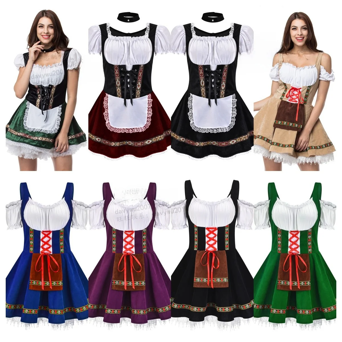 

plus Size loween Beer Girl Dr Maid Costume Stage Performance Outfit Women's Traditional Clothing Autumn Faion 2024
