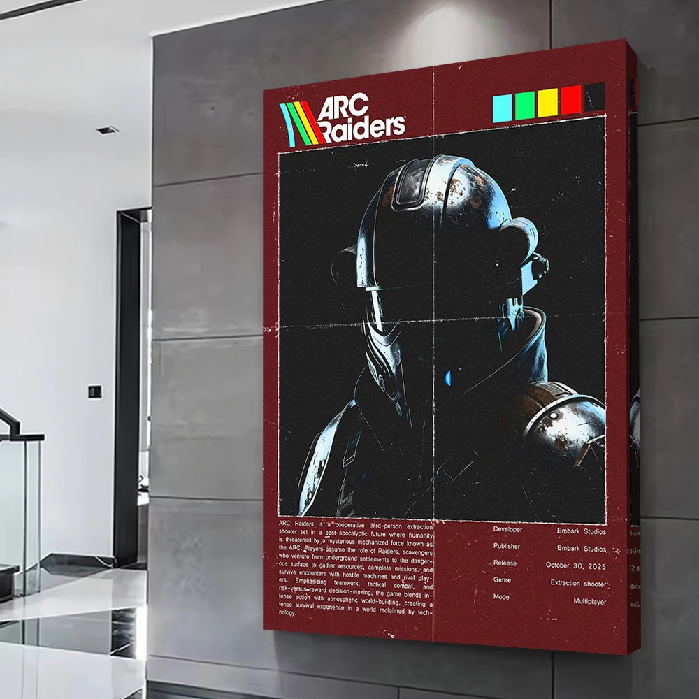ARC Raiders Game Poster Customizable Printed Canvas Painting Wall Art Gift for Interior Decoration Living Room Wand Deko Mural