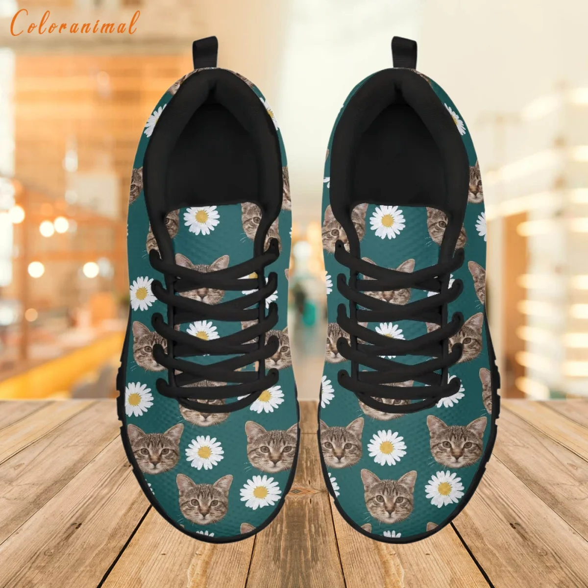 

Sport Shoes for Women Men Cute Cat Flowers Design Four Seasons Wear-Resistant Platform Sneakers Basketball Footwear New zapatos