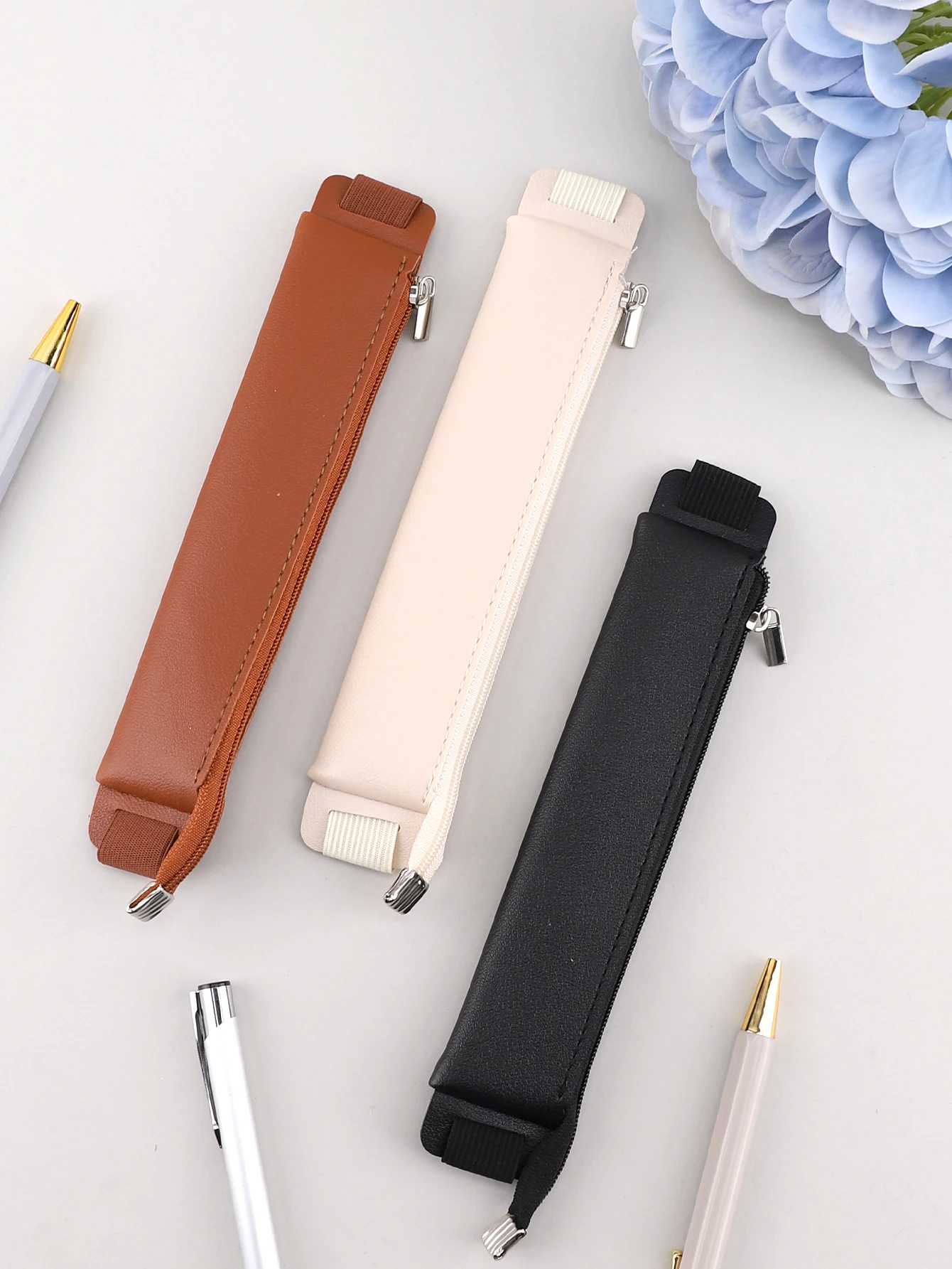 Federmäppchen aus Pu-Leder, niedliches Federmäppchen mit Reißverschluss-Design, Estuche, Geschenk für den Schulanfang, Federmäppchen für einen Freund