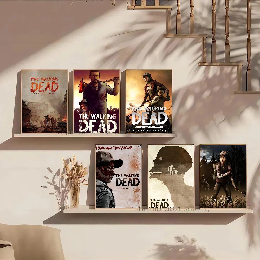 ملصقات ملصقات لعبة الموتى المشي ، زخرفة فنية جدارية ، غرفة المعيشة ، غرفة النوم ، المدخل ، المقهى ، ديكور اللوحة