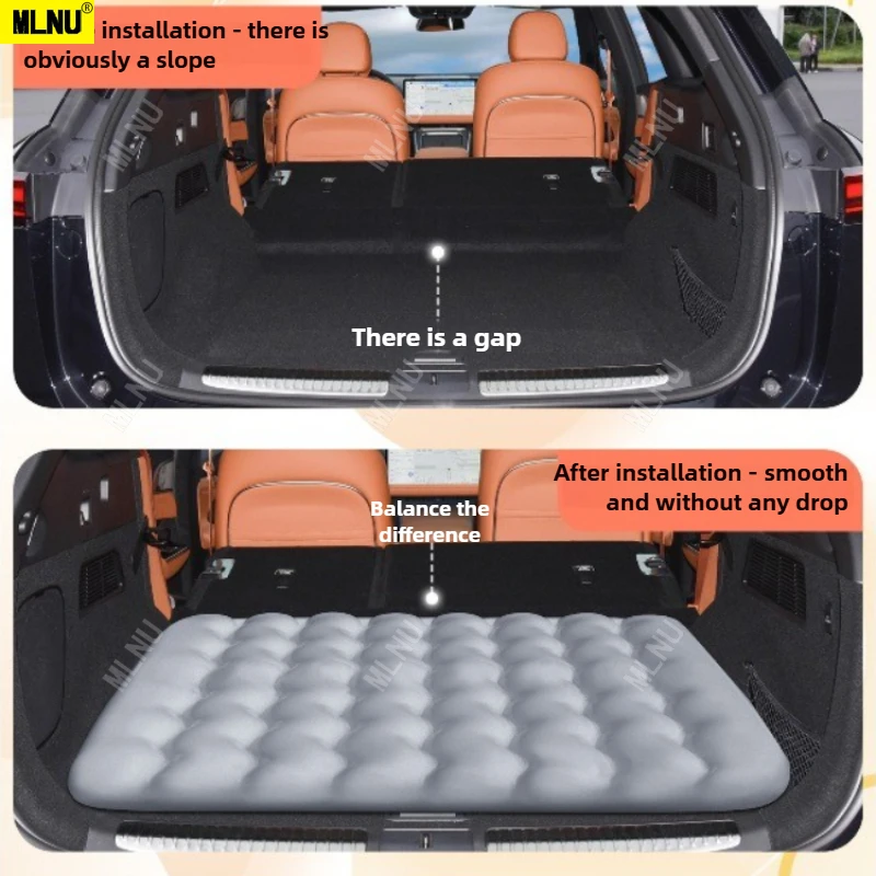 Imagen 3: Colchón de coche para Xpeng/xiaopeng G9, accesorios 2025/2024, Material Premium Eco-PVC, soporte de alta carga, ajuste sin costuras 2022-2023