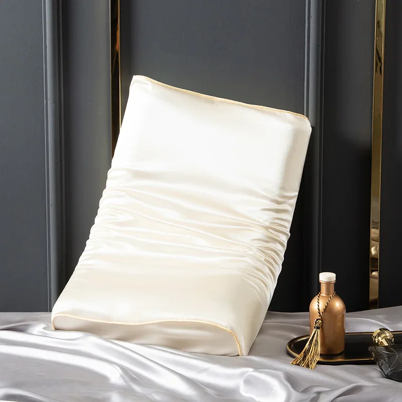22 Momme 6A 100% Mulberry Silk Pillowcase for Latex and Memory Foam Pillow Solid Cushion Cover Hair Skin Protect Decorative Case