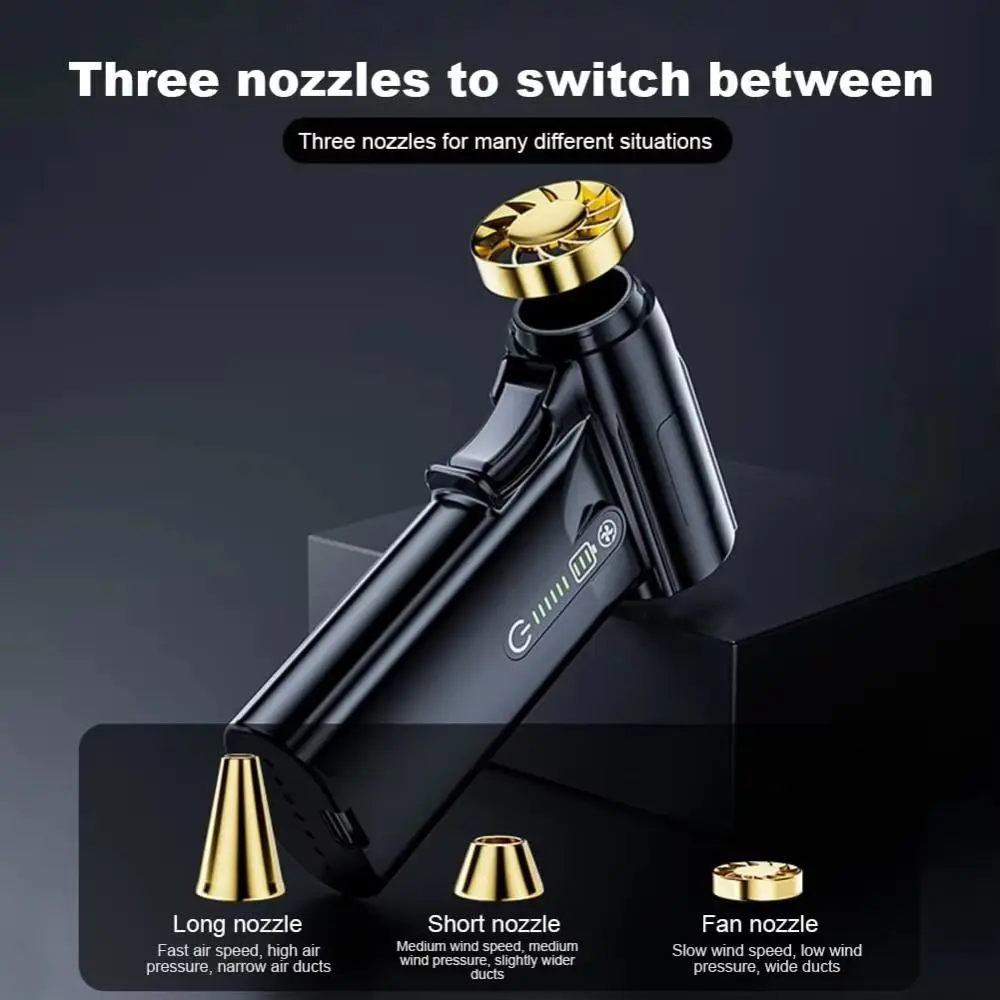 

130000RPM Violent Turbo Fan 4000mAh Battery Wind Speed 52m/s Brushless Motor Blower Handheld Device Wireless Design