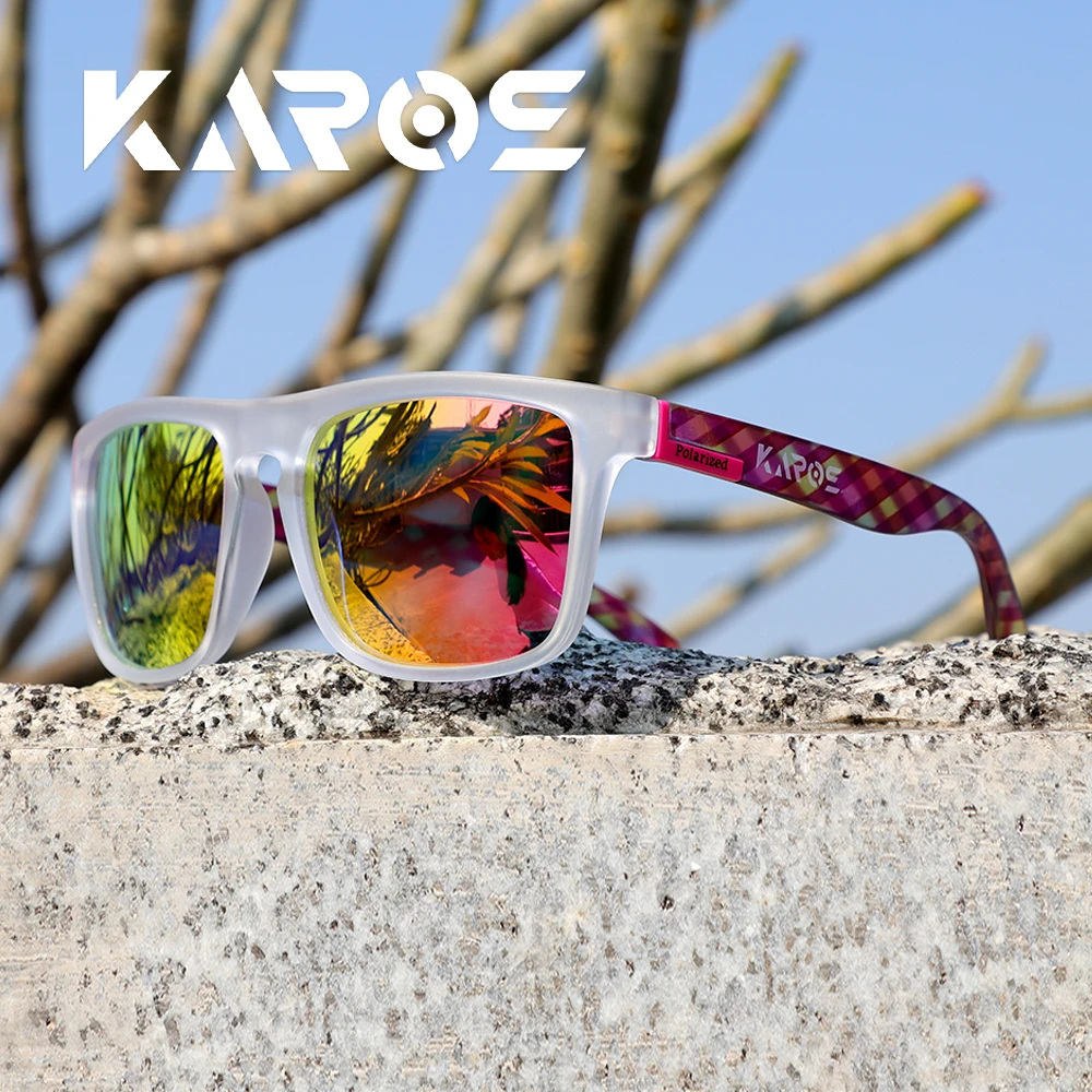 KAROS Polarisierte Sonnenbrille, Unisex, blendfreie Fahrbrille, Outdoor-Sport, Angeln, Radfahren, Reisen, Strand, UV400-Brille