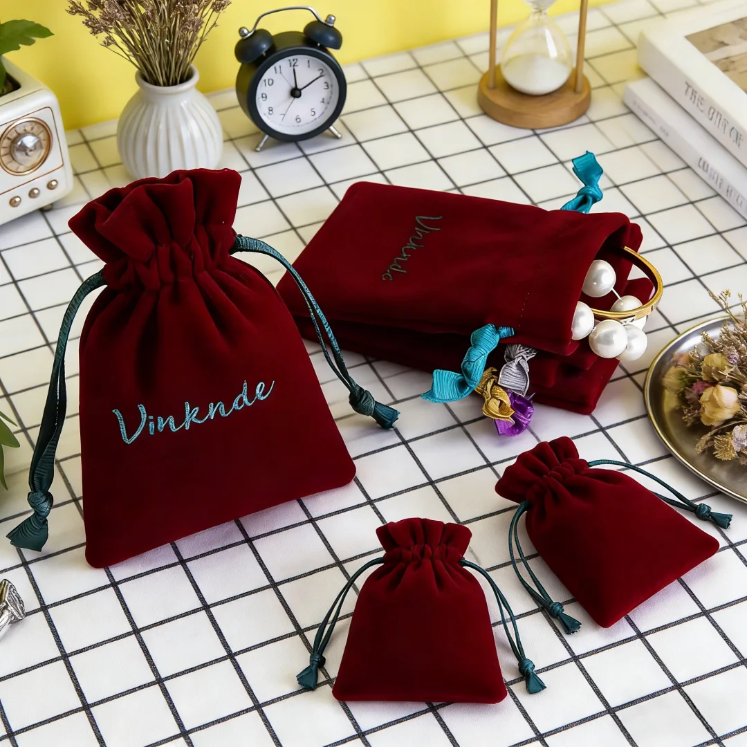 8-10cm-customizable-burgundy-velvet-drawstring-pouch-with-logo-jewelry-cosmetic-storage-container-gift-bag-for-candles