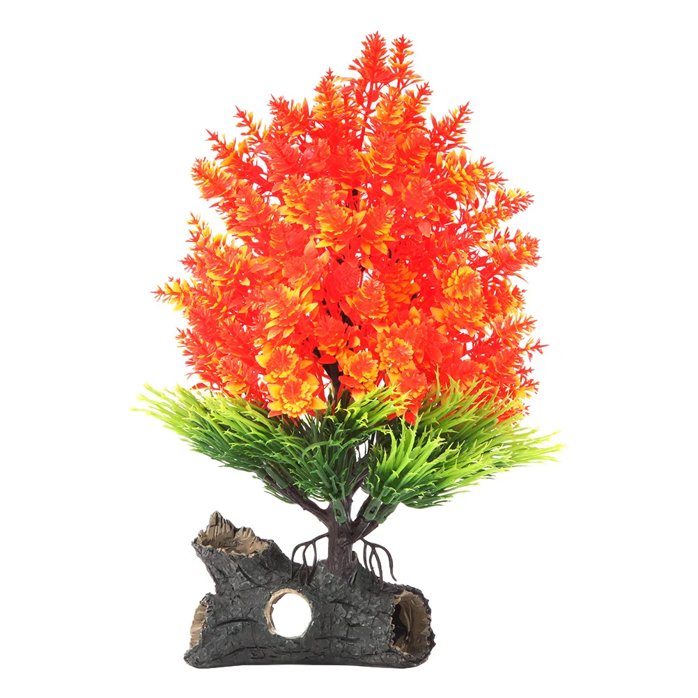 

Realistic Fake Aquarium Plant for Fish Tank Aquatic Water Grass Decor Lifelike Landscape Non-Toxic Home Aquarium