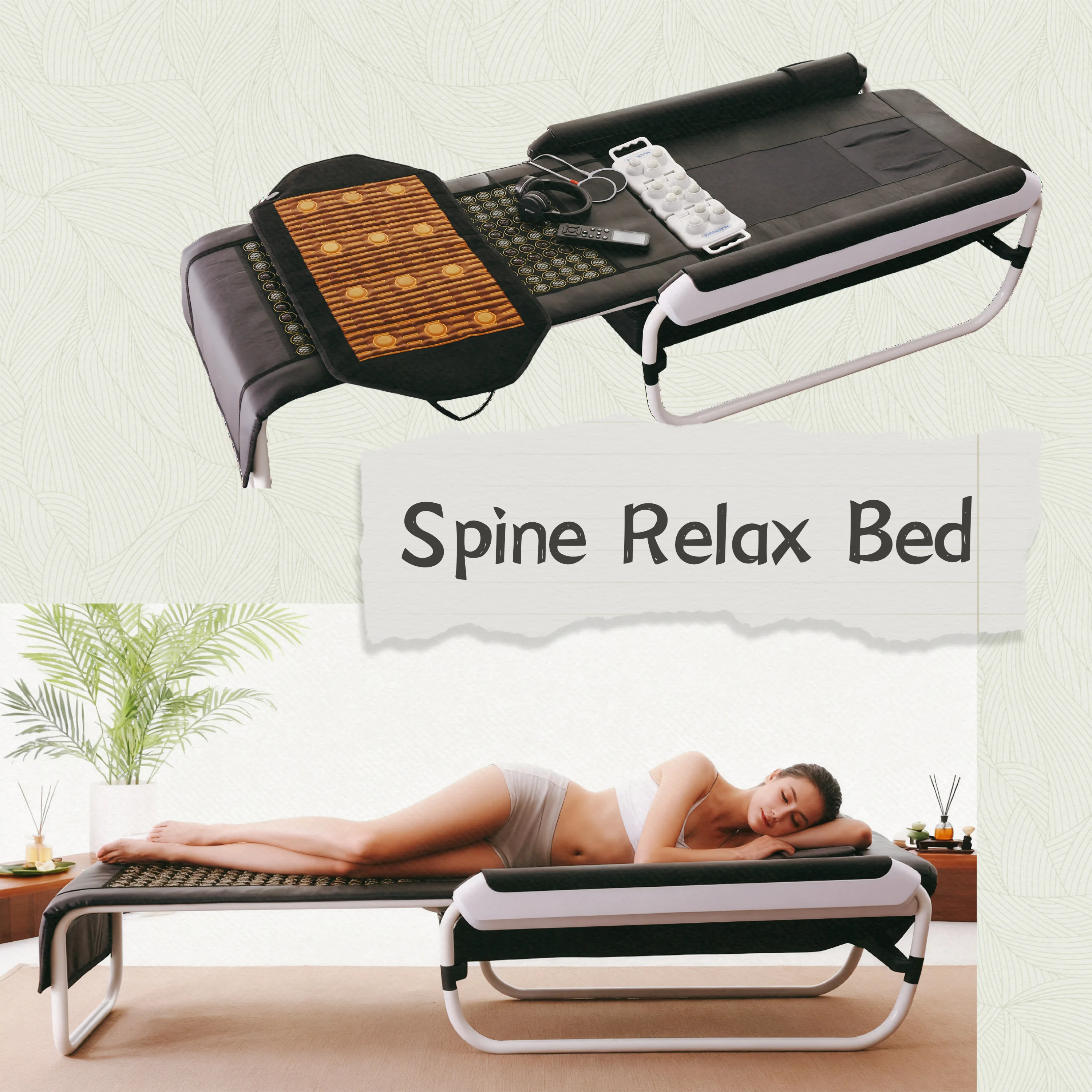 Spa Commercial Use Infrared Thermal Therapy Hot Stone Spine Relax Korean Jade Master V3 V4 V6 Roller Massage Bed Beauty Table