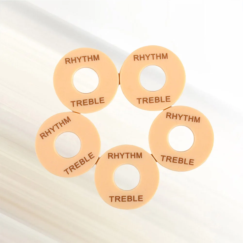 

5pcs Rhythm Treble Washer Guitar Toggle Plate Replacement Stick-On Switch Plate For Electric Guitar Durable Gn603