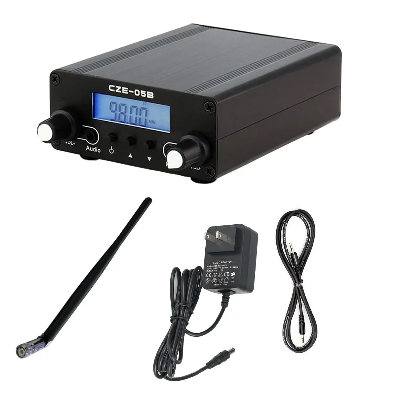 Long Range FM Transmitter Selling Small Audio Broadcast FM Transmitter Radio Equipments 0.5W CZE-05B FM Transmitter