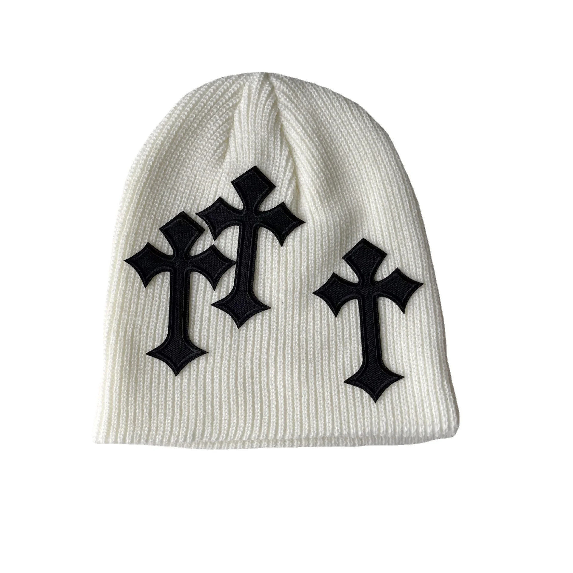 Gorro cruzado Unisex, gorro de acrílico, gorro de Calavera, gorro de esquí