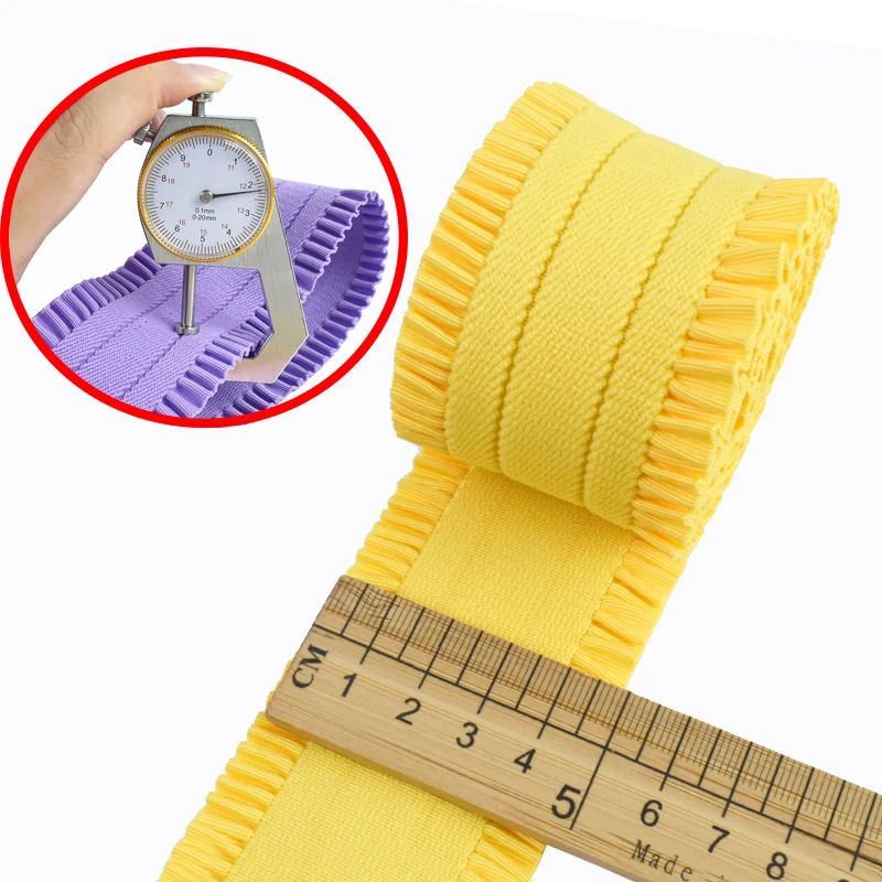 

1-5 ярдов, 50 мм, высокая эластичная лента для шитья, пояс, резинки, кружевной пояс, брюки, эластичная лента, аксессуары для отделки одежды