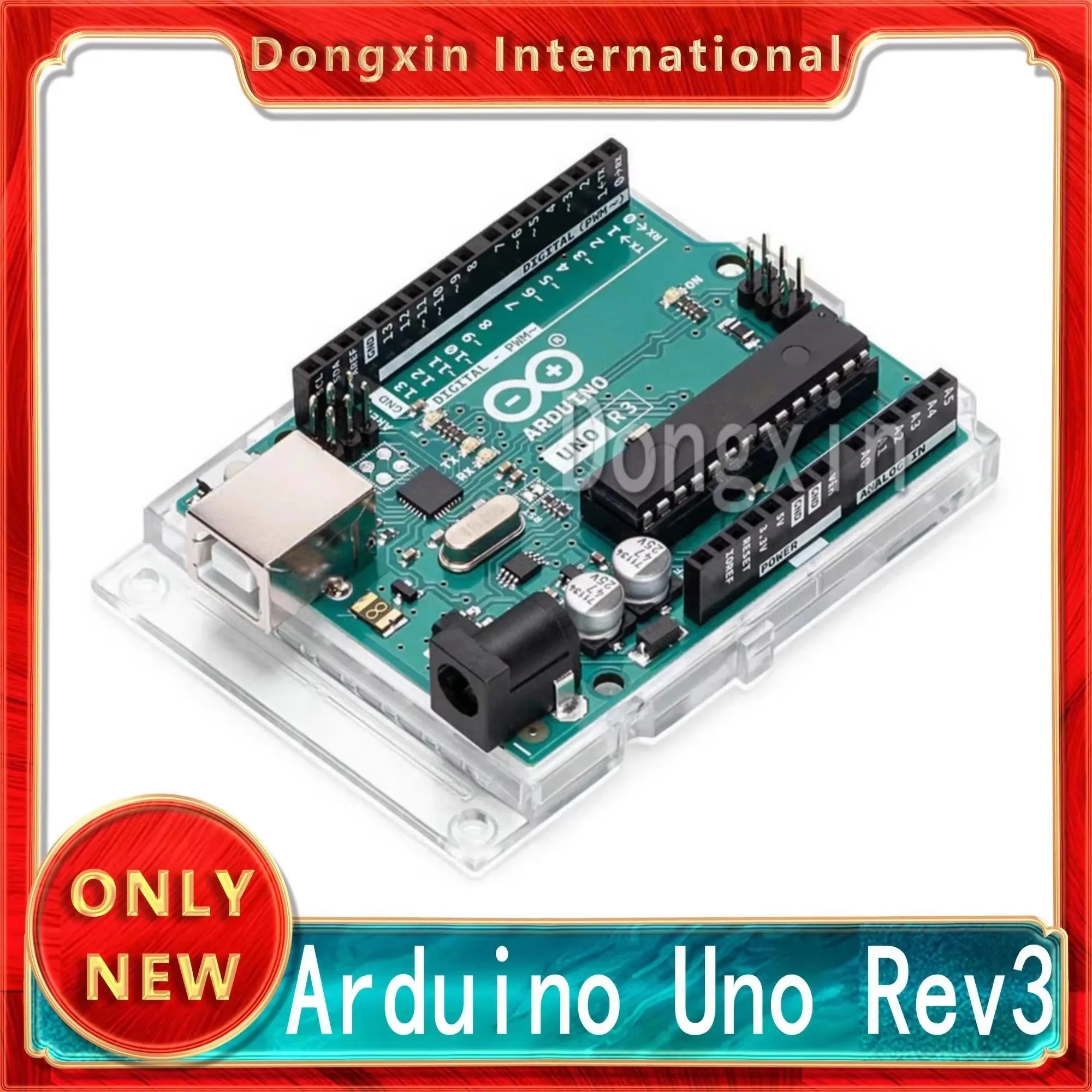 Placa microcontroladora Arduino Uno Rev3 A000066 ATmega328P baseada na ATmega328P (folha de dados) Importação italiana original
