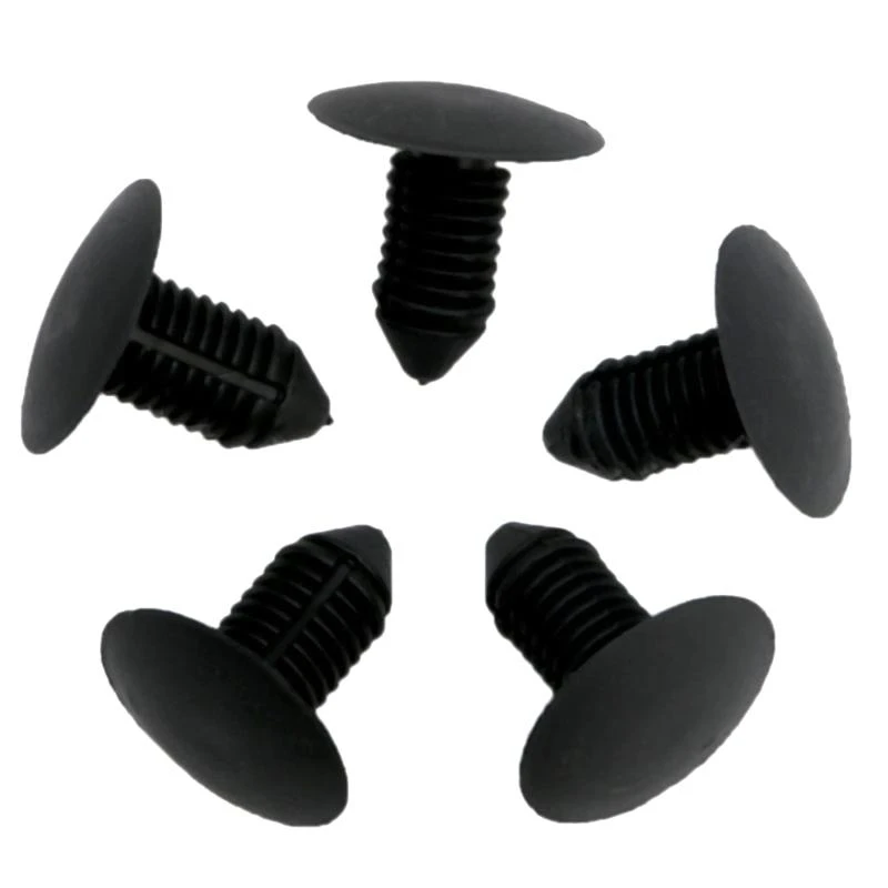 

R9CC 20 x Car Bumper for Fender Plastic Rivets 10mm Hole Black Fasteners for New