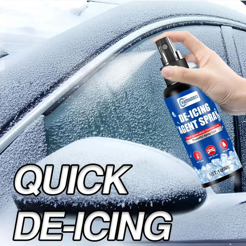 Picture 3: Car de-icer — can quickly melt ice and snow on the surface of the vehicle. Suitable for windshields, car windows, door handles,