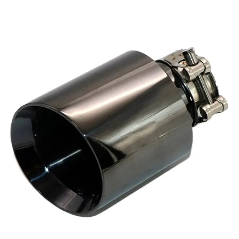 For Car Modified Exhaust Pipe, Universal, Inclined Tail Throat 304 Stainless Steel Single Outlet Oblique