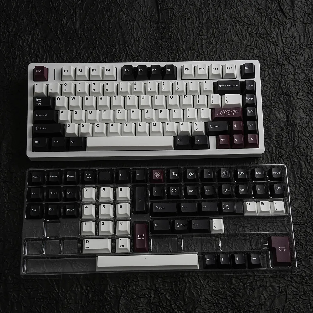 

Deep Well Keycaps Dye Sub ISO ANSI by 143 Keys For Mechanical Keyboard German Korean Spanish Abnt2 Arabic French Russian