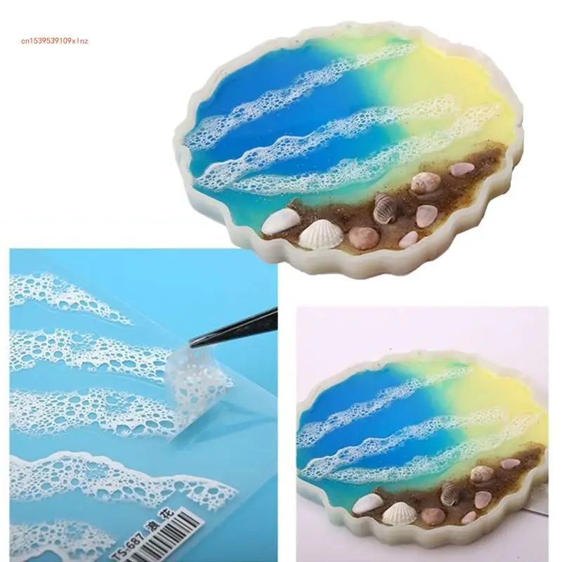 5 Pcs Simulation Stickers Epoxy Resin UV Diy Accessories Imitation Stickers Jewelry for Women Men