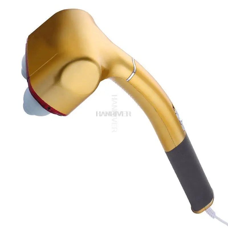 2 رؤساء تدليك شحن الكهربائية تدليك الجسم المطرقة الاهتزاز الظهر عصا تدليك عنق الرحم الرعاية الصحية تخفيف الألم