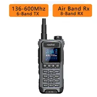 Radtel RT-780 136-620Mhz Amateur Walkie-Talkies Air Band Radio Receiver Long Range Portable Two-Way Ham Radio Transceiver USB-C