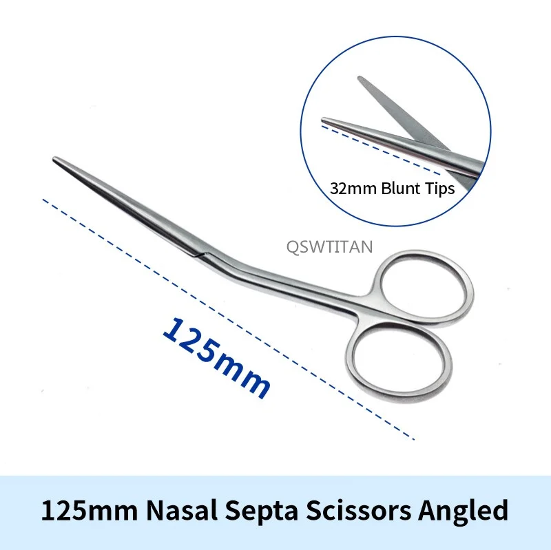 Nasal Septa Scissors Blunt Tips Nasal Surgery Rongeur for Nasal Tissue Removal