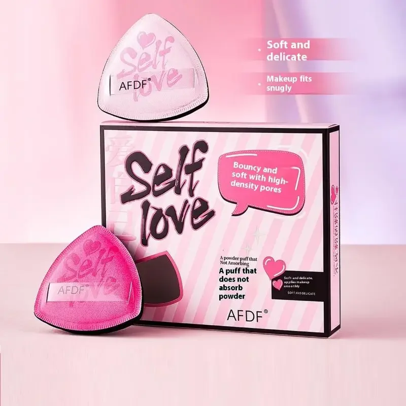 Soft Skin-Friendly Dual-Use Triangle Air Cushion Sponge Makeup Tool Set Compact Puff Sponge For Beauty Makeup