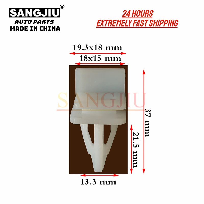 

10Pcs Compatible With For Honda Accord Prelude Civic del Sol Odyssey CRV Pilot Element Rocker Panel Moulding Clips 91513-TK8-A01