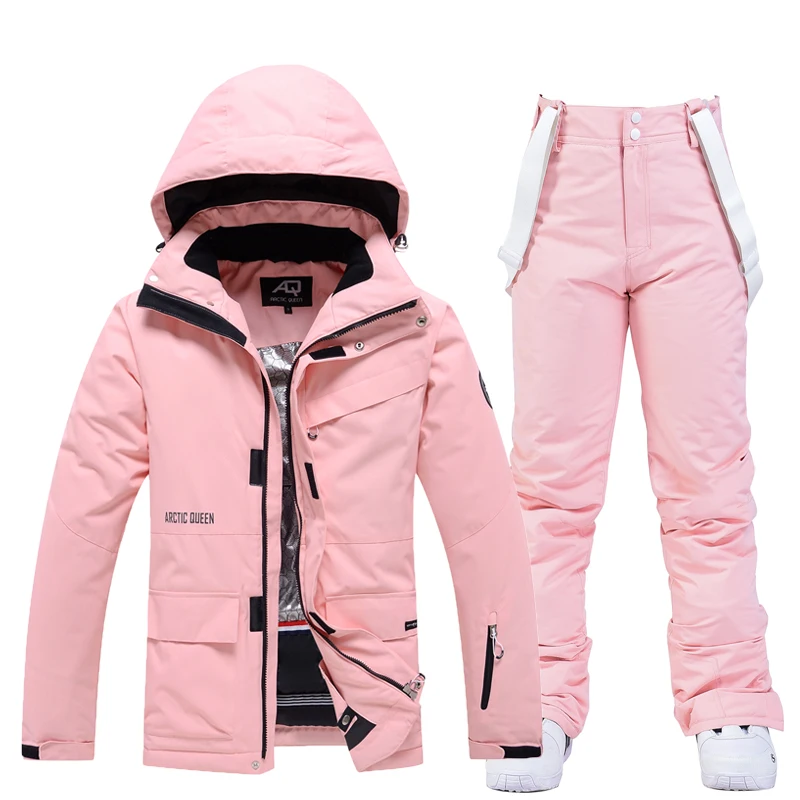 New Ski Suit Women Men Couple Skiing Snowboard Suit Winter Warm Outdoor Snowsuits Waterproof Windproof Ski Jacket And Pants Set