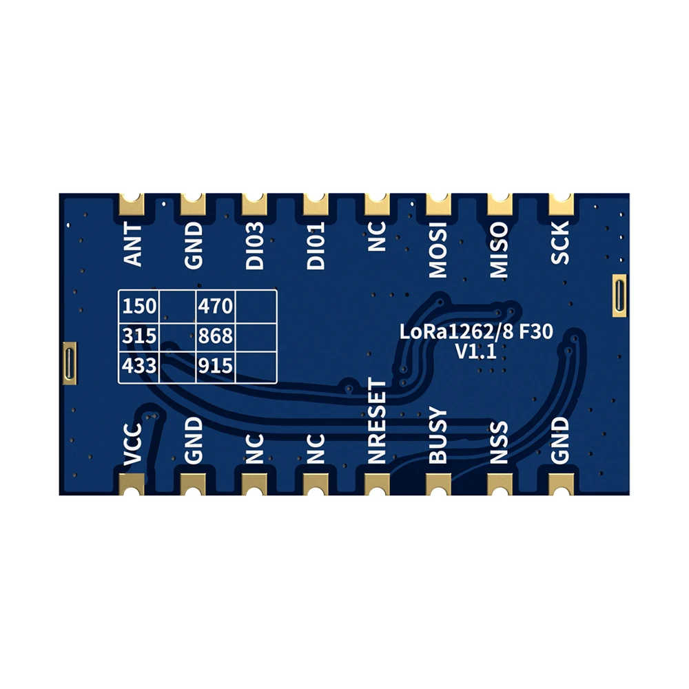 2ชิ้น/ล็อต LoRa1268F30 433MHz SX1268ยาวระยะทางพอร์ต SPI โมดูลไร้สาย