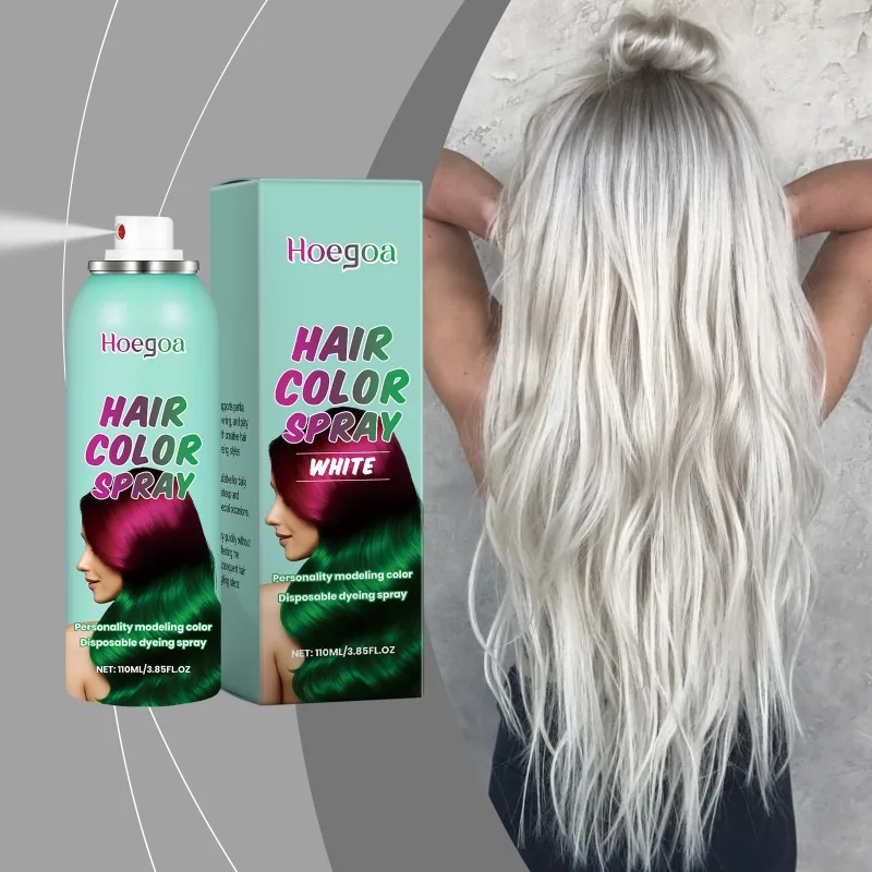 

Белый временный спрей для укладки волос, легкая окраска, цветной спрей для волос, временная краска для волос, инструмент