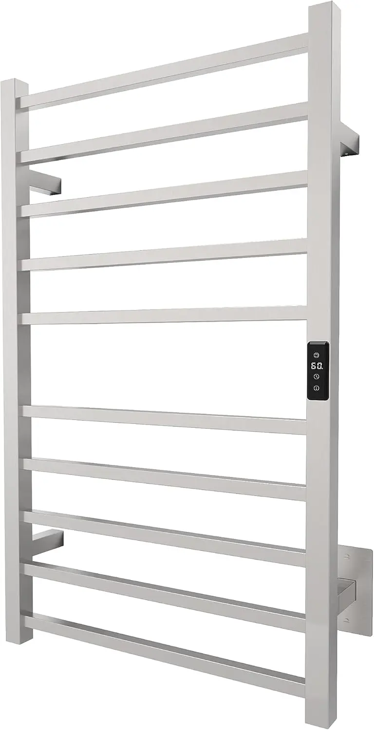 

Towel Warmer | Built-in Timer with Led Indicators | Timer Modes: 1 H to 8 H, ON/Off | Temperature 30 to 60 °C