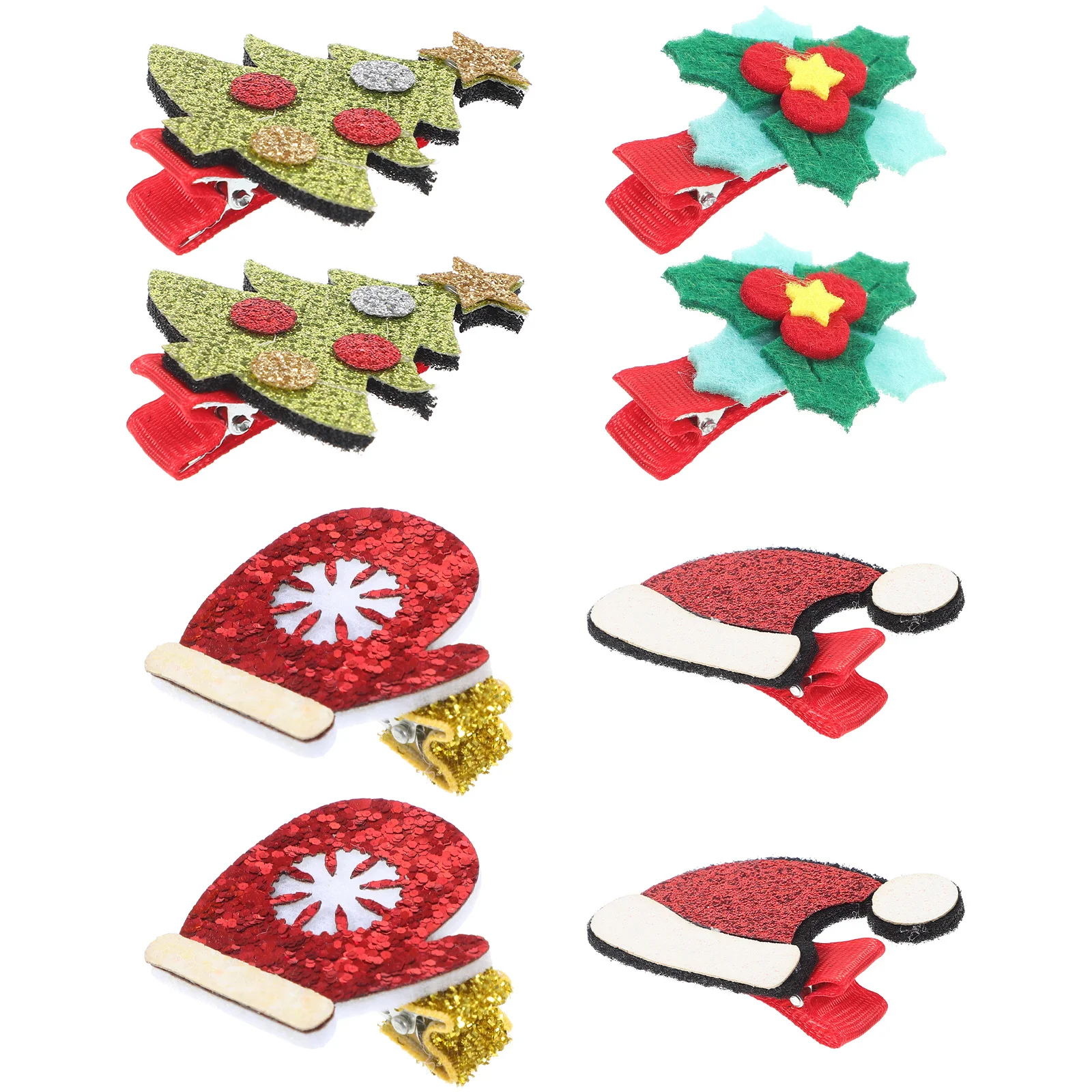 

15 шт., рождественские заколки для волос для взрослых, заколки, праздничные аксессуары, праздничная шапка