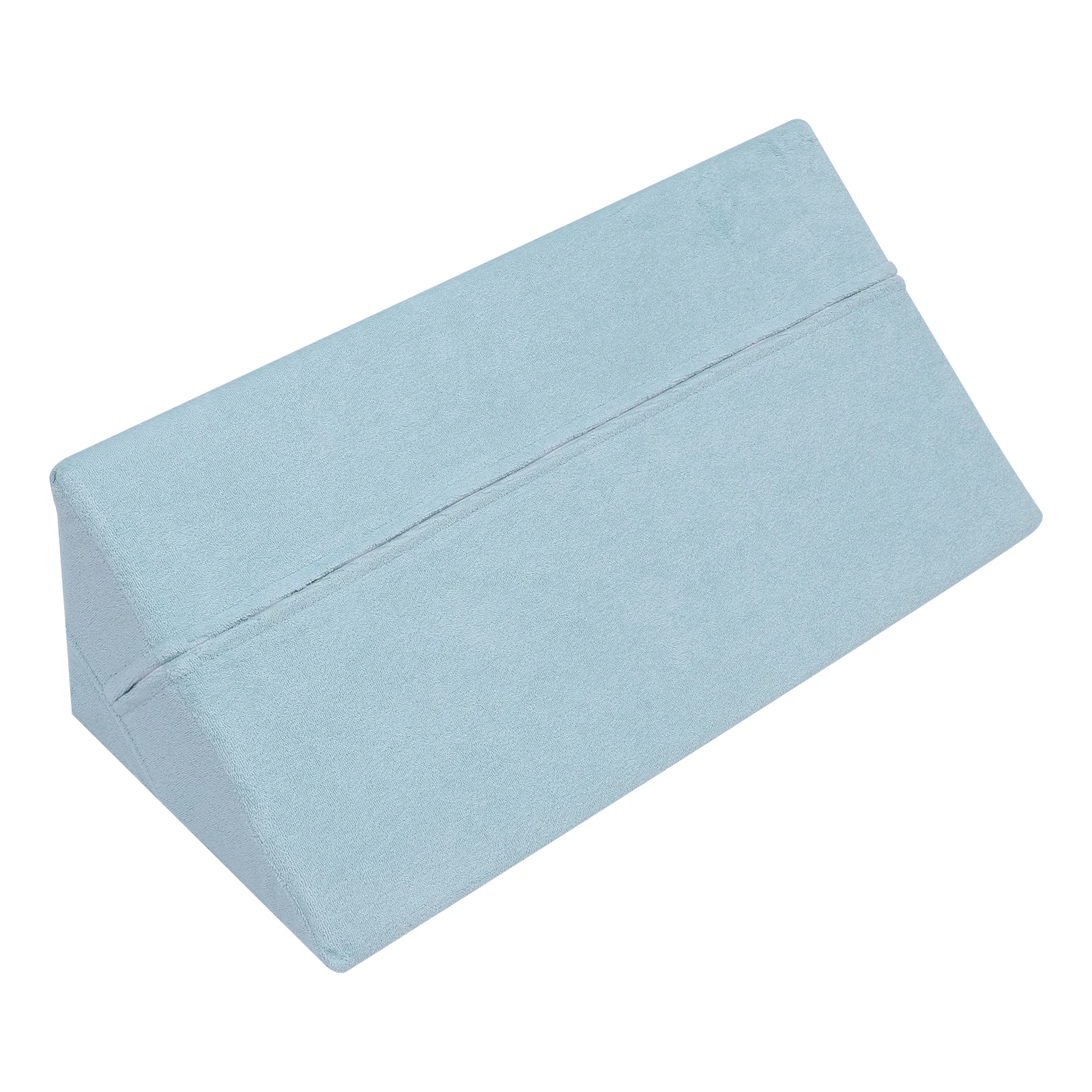 

Side Sleeping Cushion Blue Nursing Care Pad for Elderly Soothing Cushion Bedridden Triangle Shape Postoperative Patients