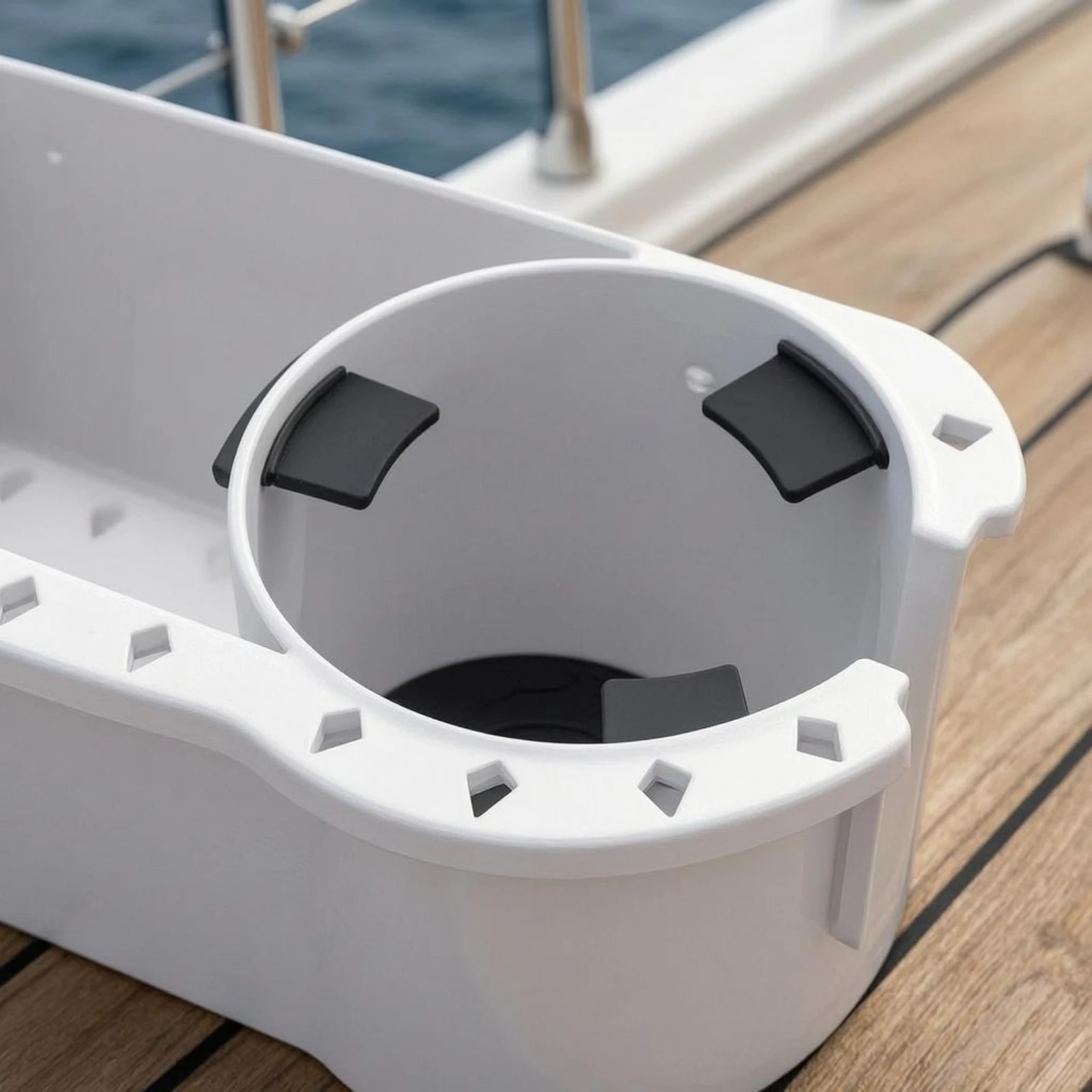 Boat Tool Storage Holder ABS Plastic Boat Holder Organizer Fishing Storage Rack Rectangular Marine Cup Holder Waterproof