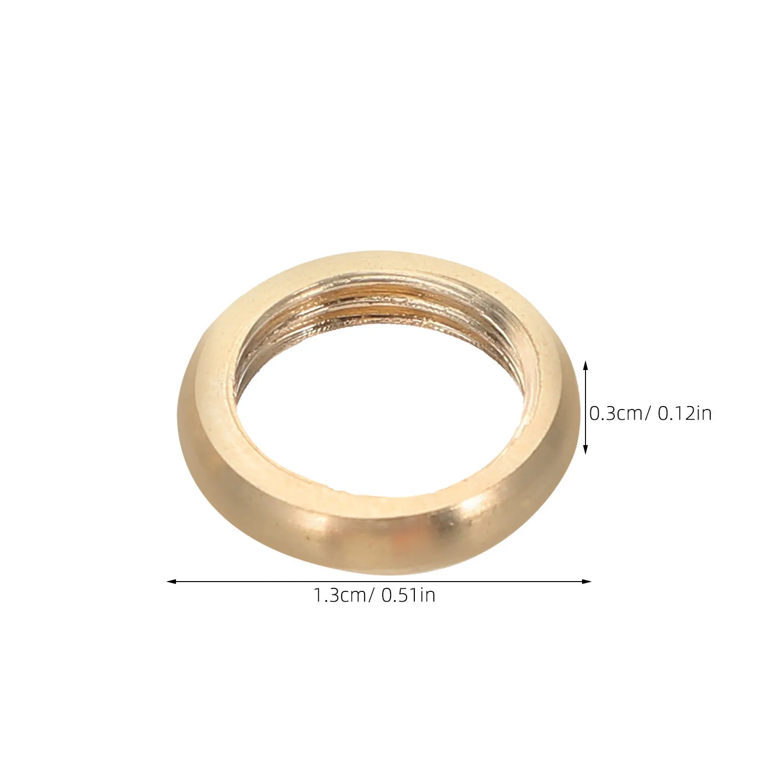 20Pcs Brass Washers M10 Internal Thread Locknuts Lamp Repair Parts Lighting Fixture Fasteners DIY Lamp Hardware Collar Rings