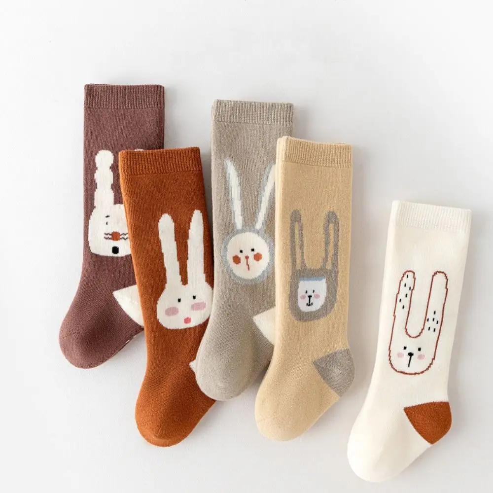 Cute Cartoon Baby Over The Knee Socks Korean Style Rabbit Pattern Baby Leg Warmer Baby Hosiery Soft Infant Socks Baby