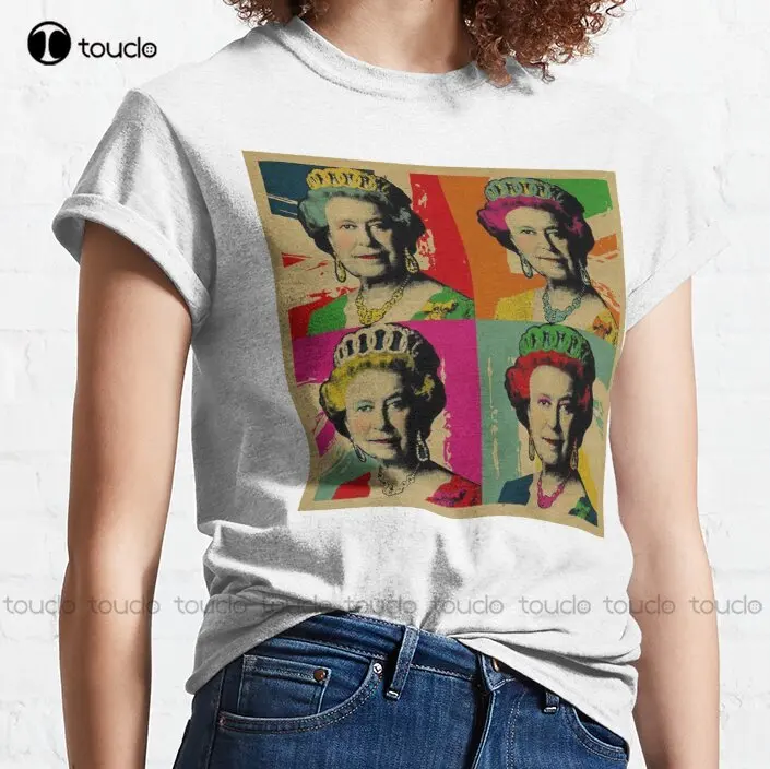 Rip Queen Queen Elizabeth Ii  Classic T-Shirt Commemorative Tee Shirt Custom Aldult Teen Unisex Digital Printing Tee Shirts