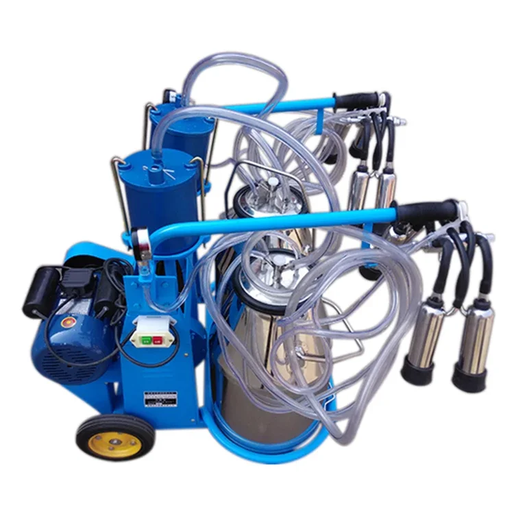 Nice prices portable automatic piston plastic spray  milking machine for dairy farm